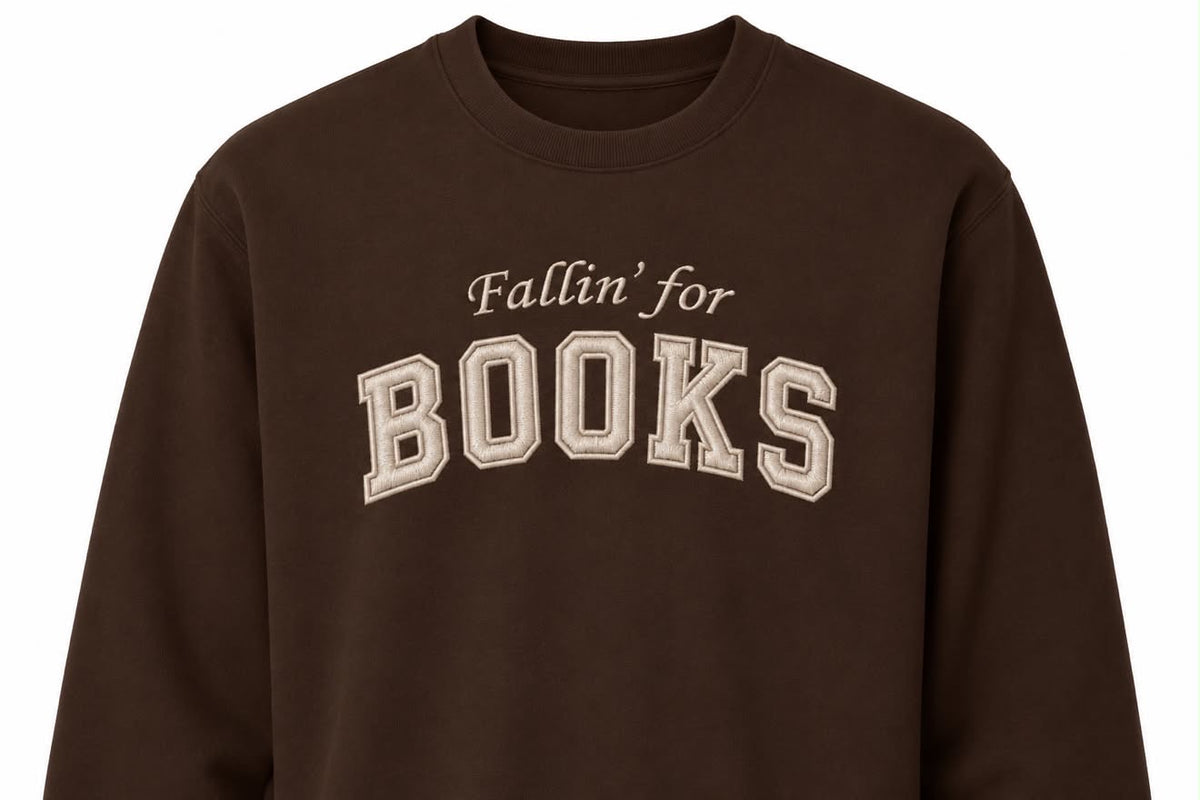 PRE- ORDER * Fallin' for Books- Crewneck Sweatshirts