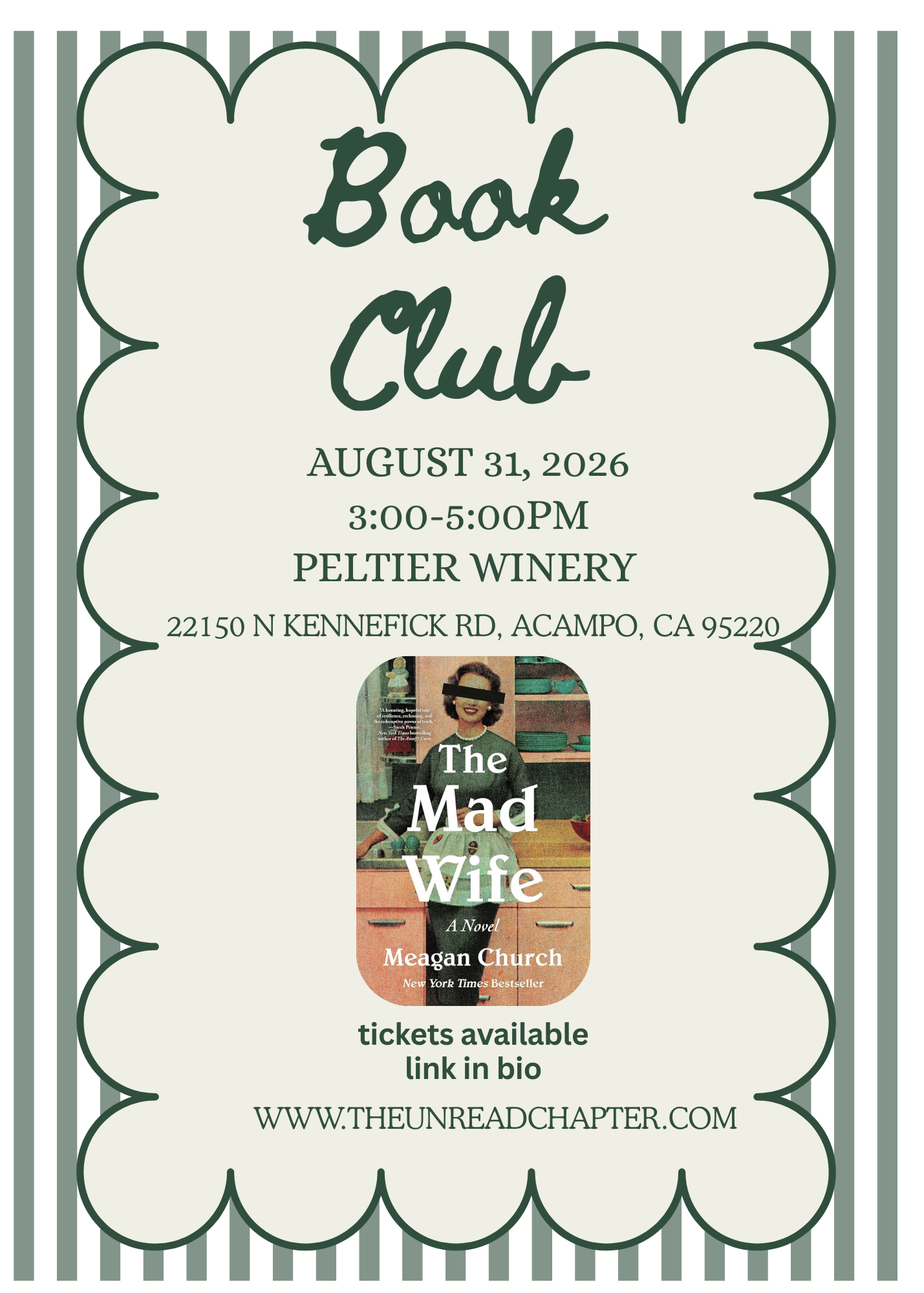 Book Club x Peltier Winery, Lodi CA